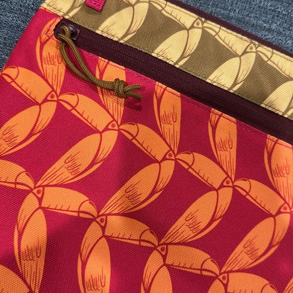 FARM Rio Red and Orange Patterned Pouch - Picture 3 of 3